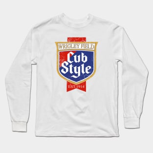 Cub Style Vintage Chicago Long Sleeve T-Shirt